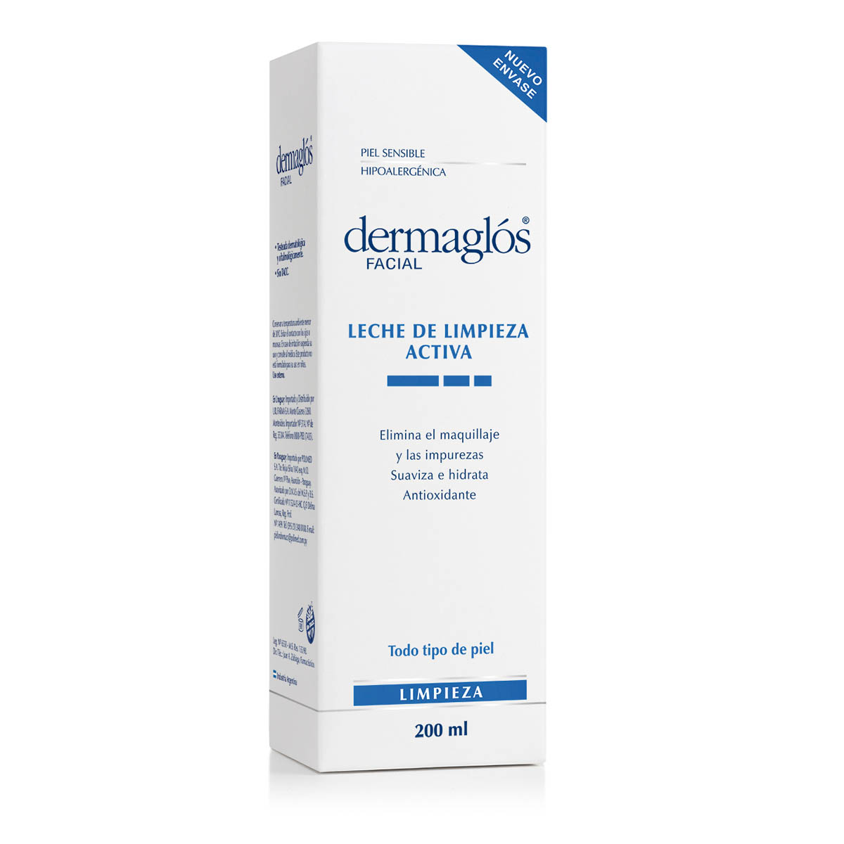 Dermaglós Facial Leche de Limpieza Activa 200 ml image number 2