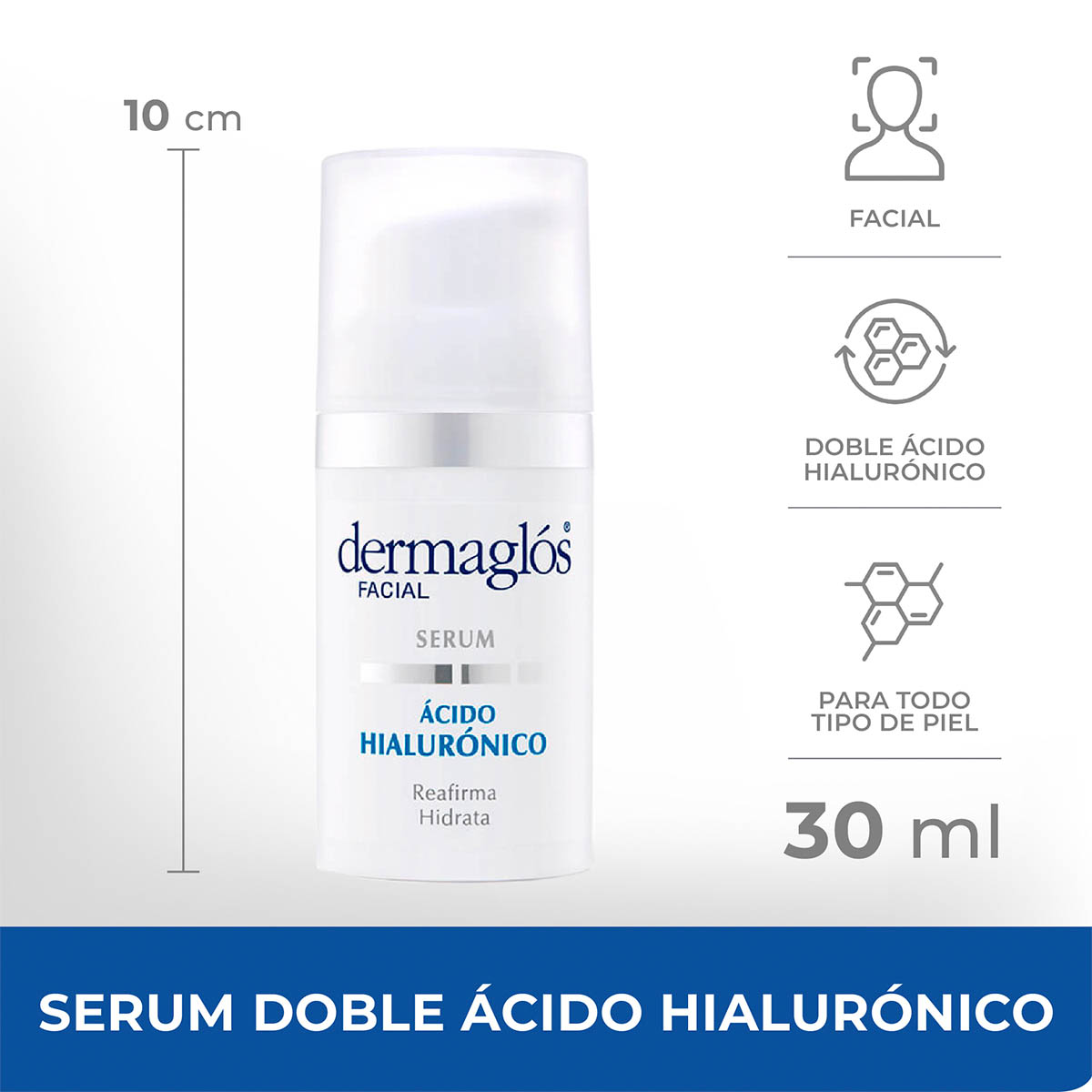 Dermaglós Facial Serum Ácido Hialurónico 30 ml
