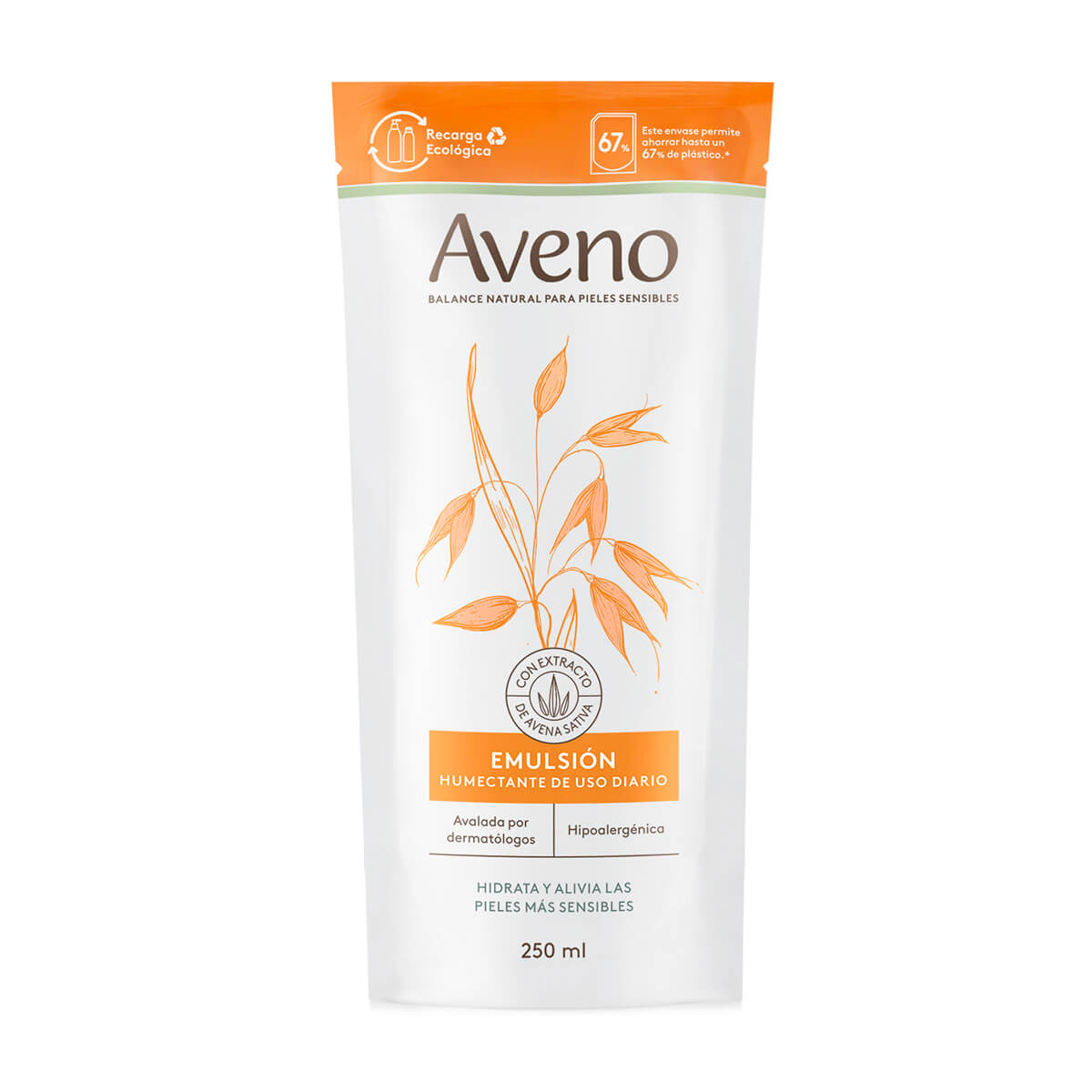 Aveno Refill Emulsión Humectante de Uso Diario 250 ml