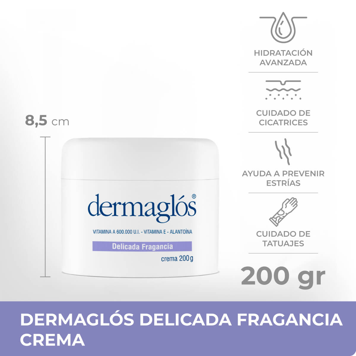 Dermaglós Terapéutica Delicada Fragancia Crema 200 g image number 5
