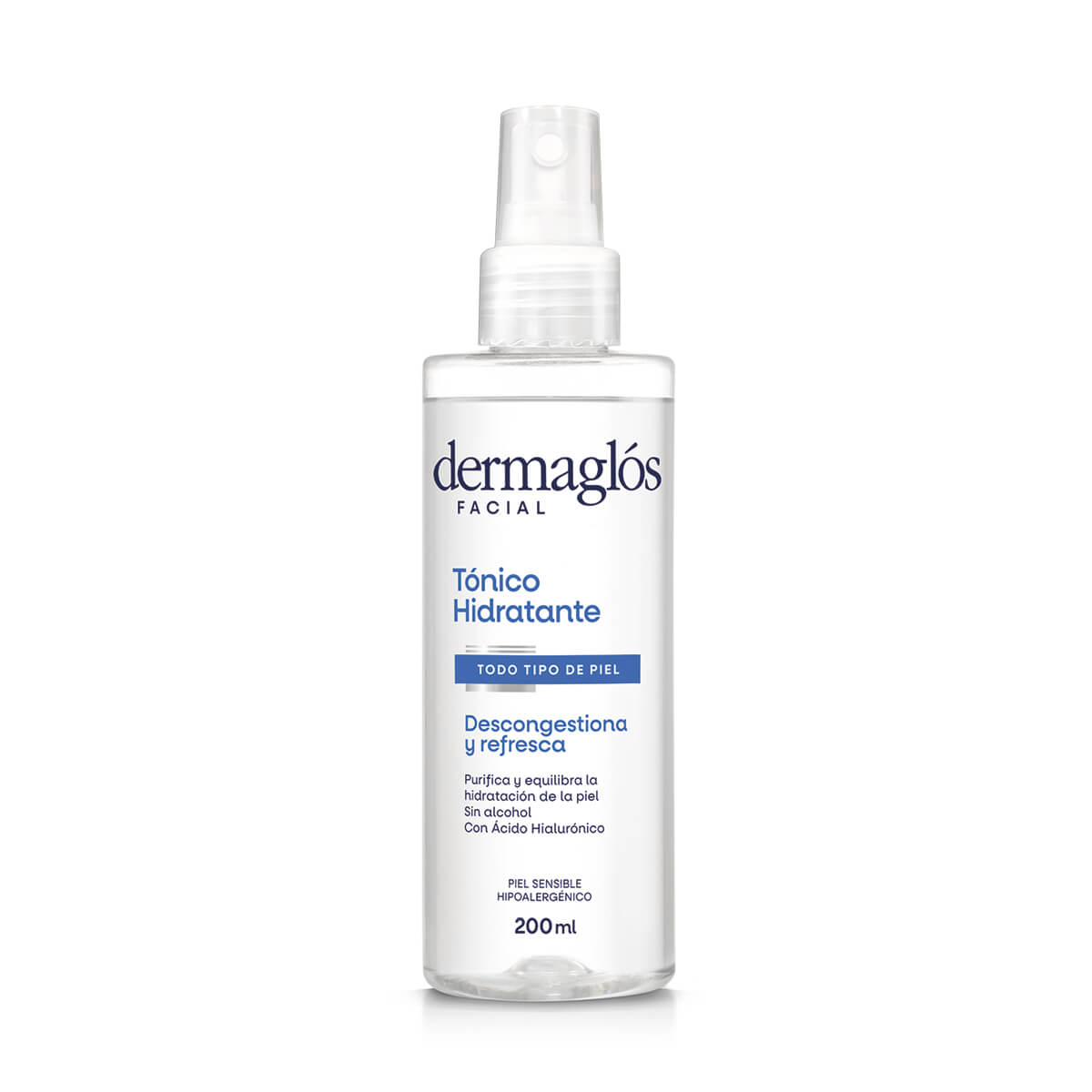 Dermaglós Facial Tónico Hidratante Descongestivo 200 ml image number 0