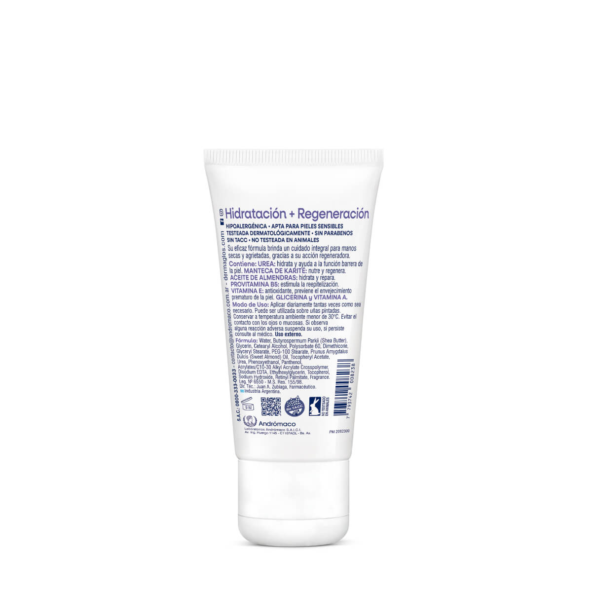 Dermaglós Corporal Crema para Manos Hidratación + Regeneración 50 g