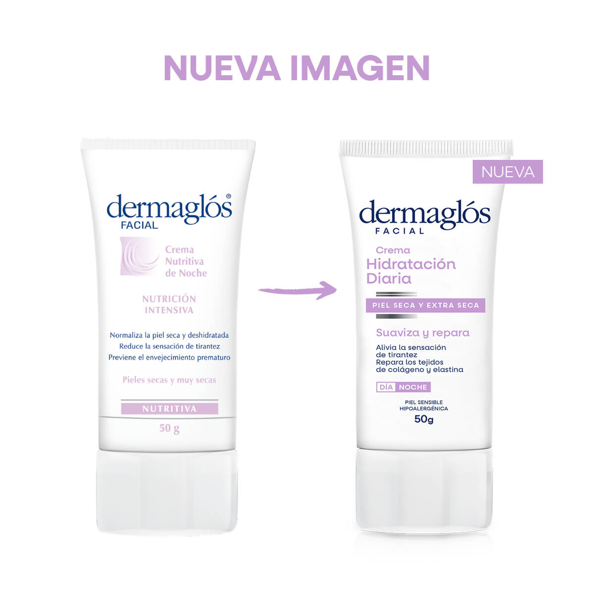 Dermaglós Facial Crema Hidratación Diaria Piel Seca y Extra Seca 50 g image number 2