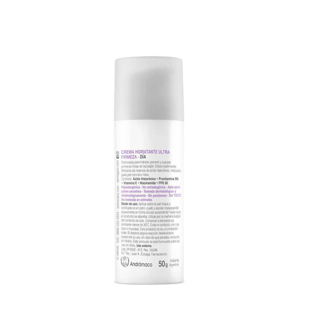 Dermaglós Facial Crema de Día Ultra Firmeza con FPS 30 50 g image number 2