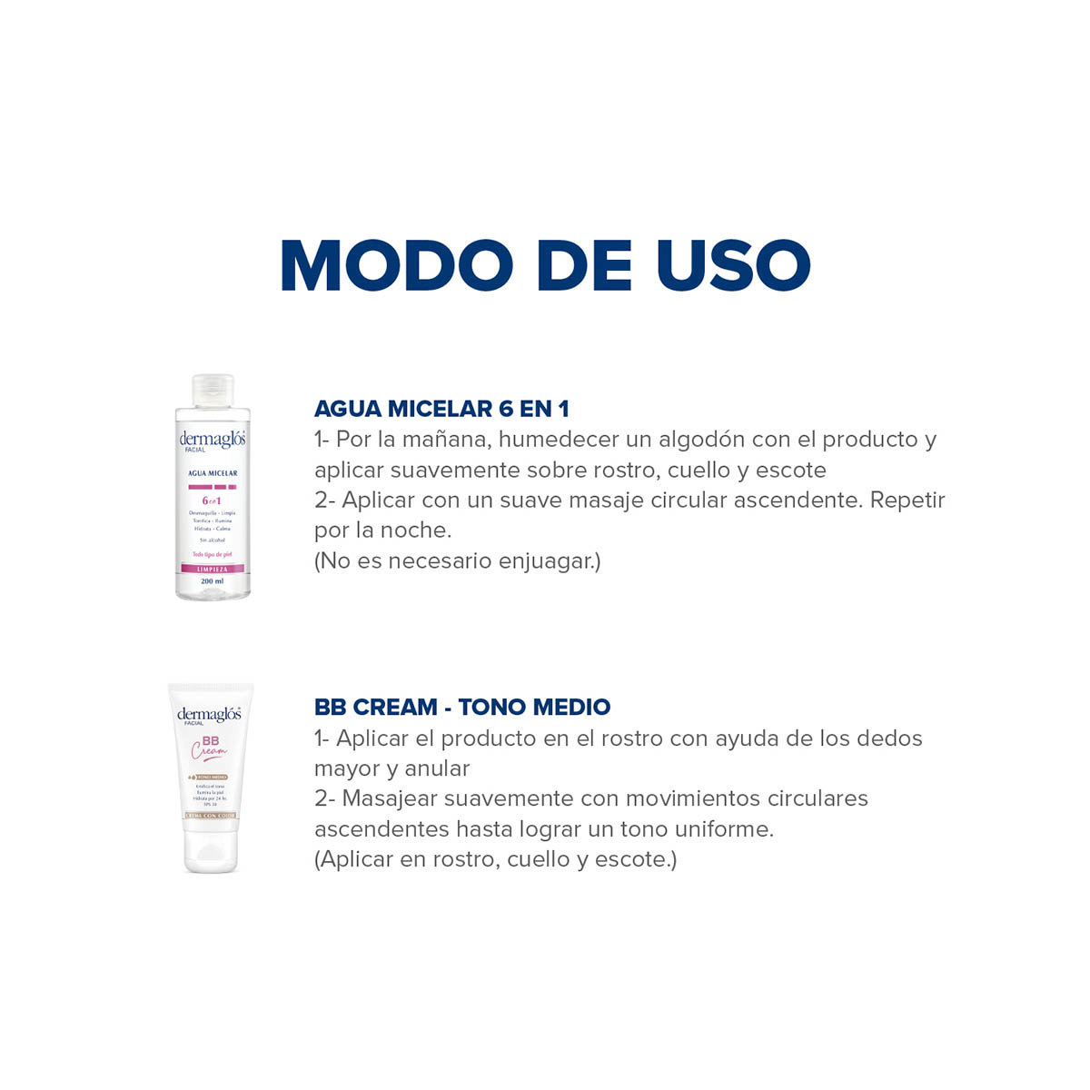 Kit Rutina Express Dermaglós BB Cream Tono Medio image number 3