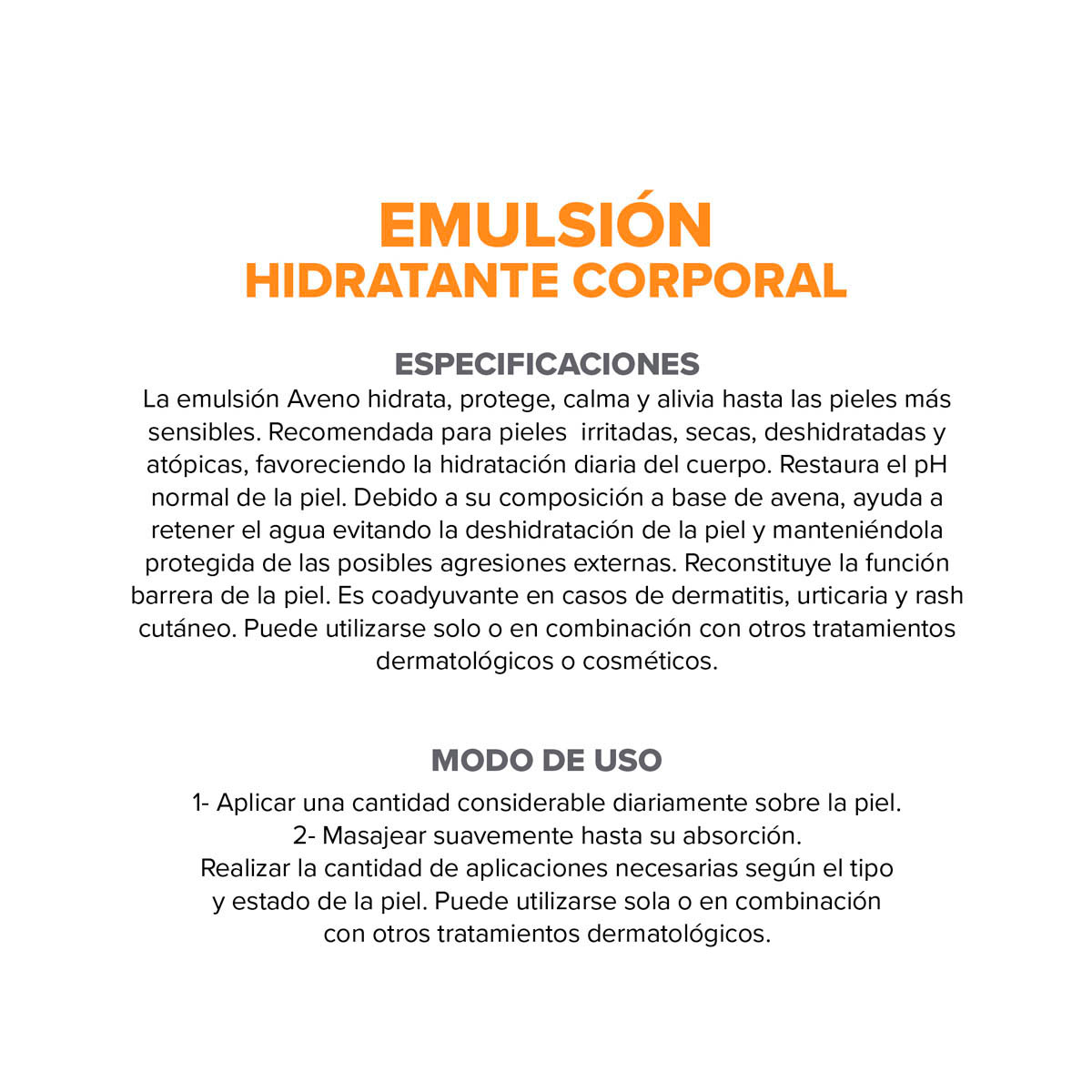Aveno Emulsión Humectante de Uso Diario 400 ml image number 7