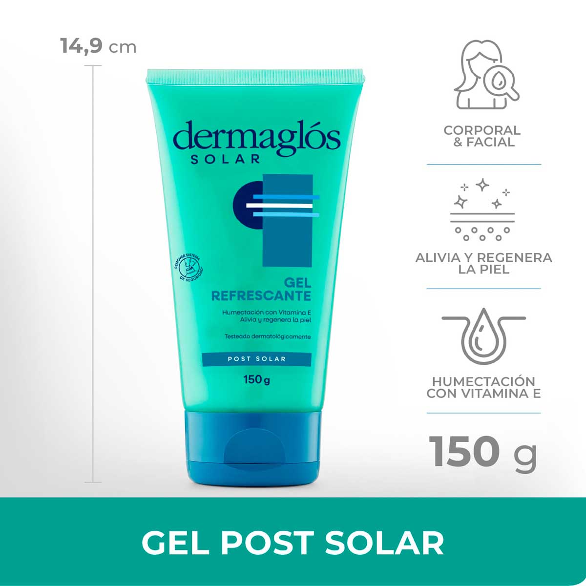 Gel Post Solar Dermaglós 150 g image number 6