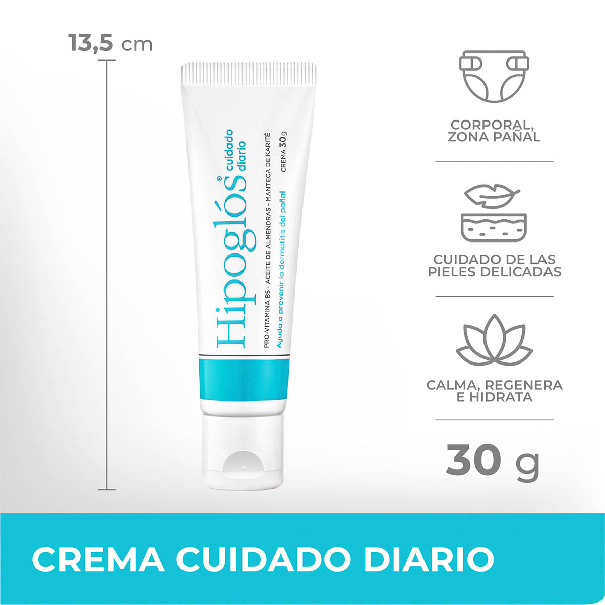 Crema Hipoglós Cuidado Diario 30 g previene paspaduras