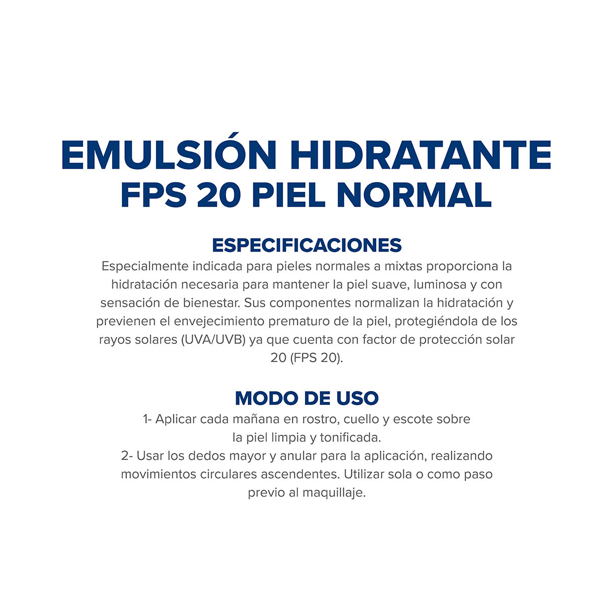 Dermaglós Facial Emulsión Hidratación Diaria FPS 20 Piel Equilibrada a Mixta 70 ml image number 7