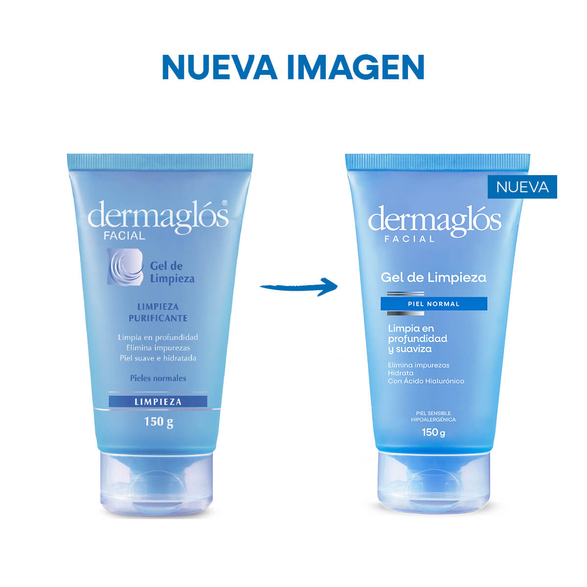 Dermaglós Facial Gel de Limpieza Piel Normal 150 g image number 2