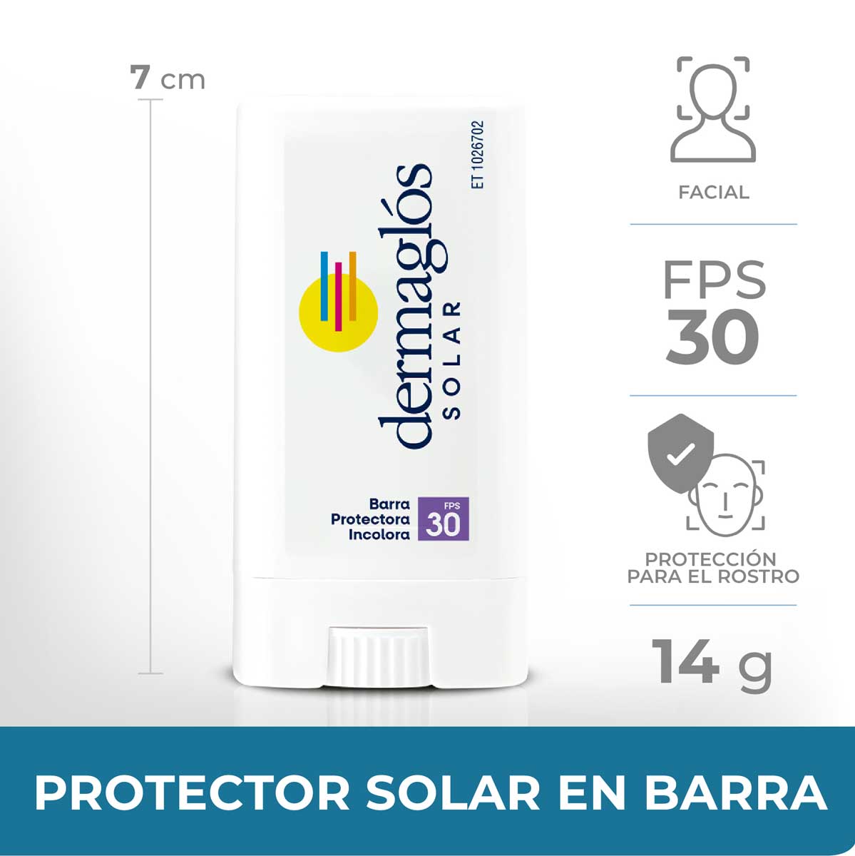 Protector Solar en Barra Dermaglós FPS 30 14 g image number 7