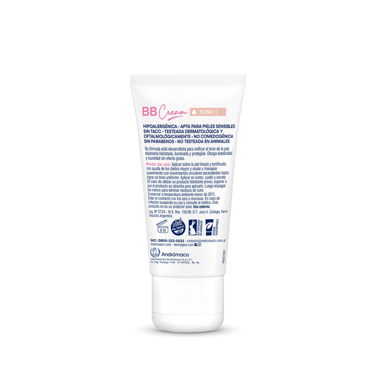 Dermaglós Facial Crema con color BB Cream Tono Claro con FPS 30 50 g image number 3