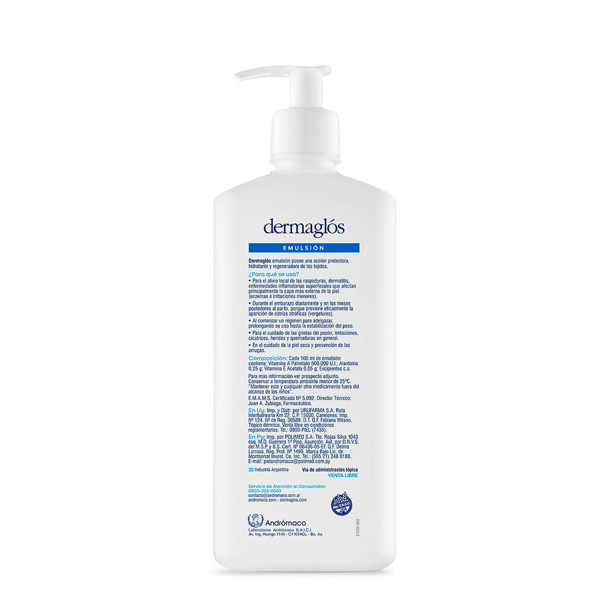 Dermaglós Terapéutica Emulsión 500 ml image number 1