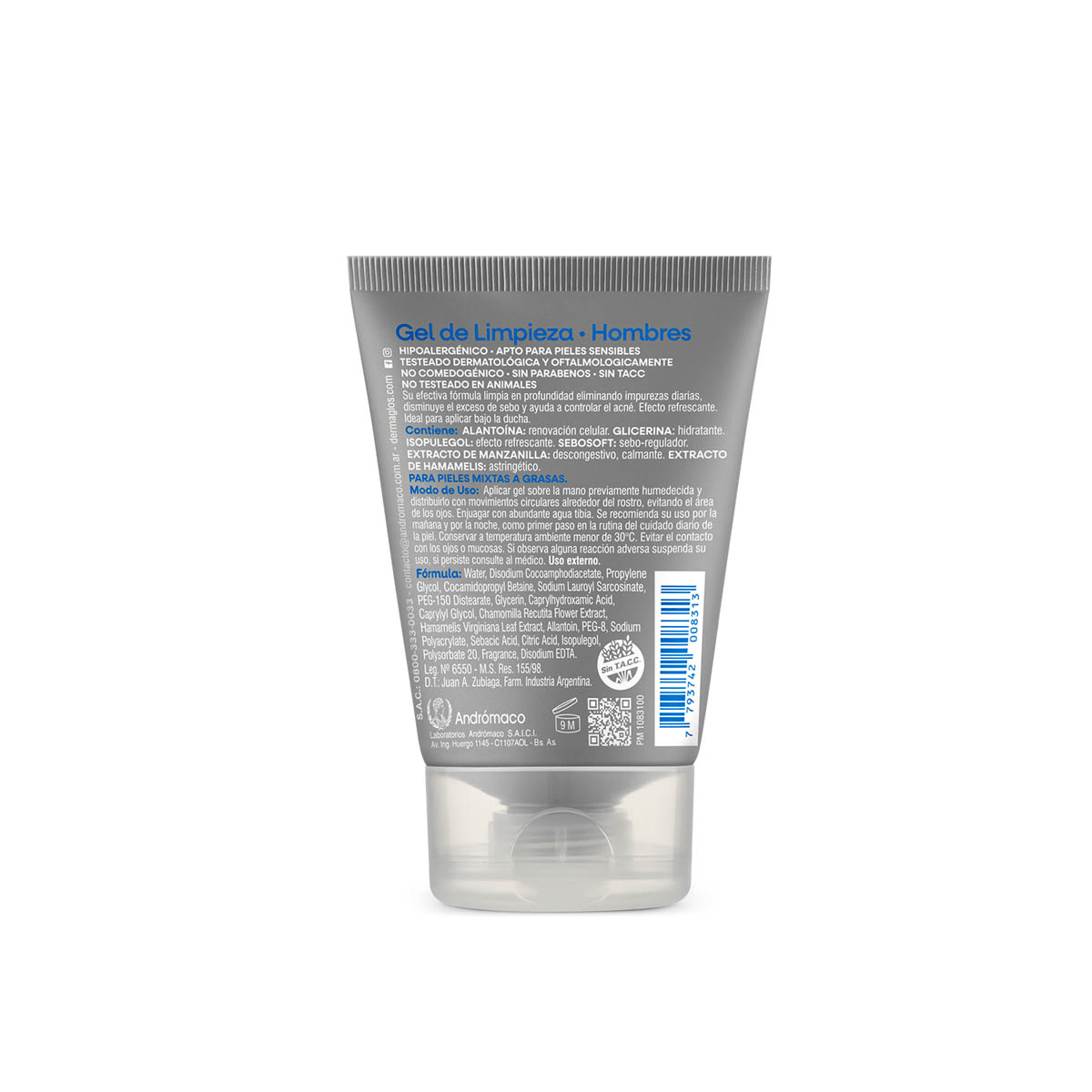 Dermaglós Hombres Gel de Limpieza 100 g