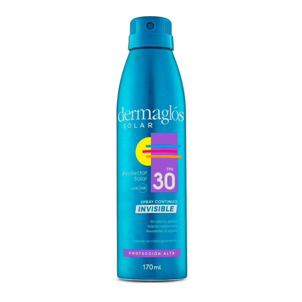 Dermaglós Solar Protector Solar con FPS 30 Invisible 170 ml