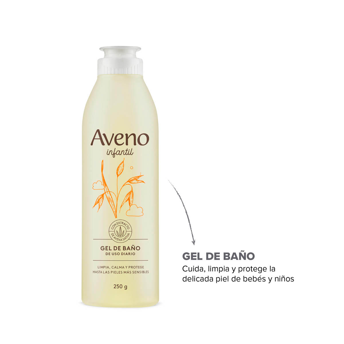 Aveno Infantil Gel de Baño de Uso Diario 250 g image number 7