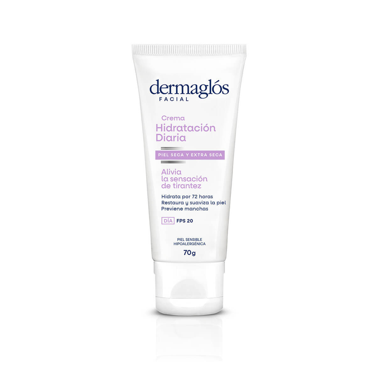 Dermaglós Facial Crema Hidratación Diaria FPS 20 Piel Seca y Extra Seca 70 g