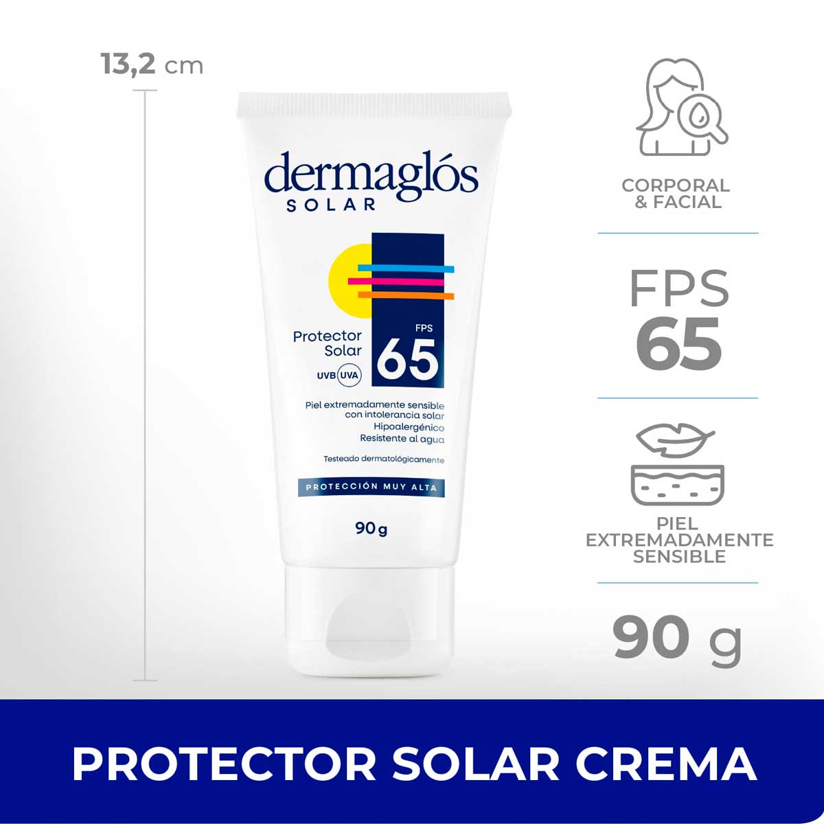 Protector Solar Dermaglós FPS 65 crema 90 g image number 6