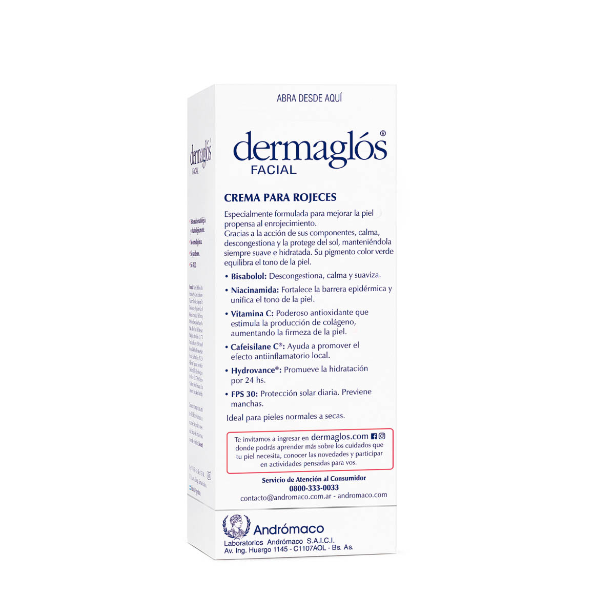 Dermaglós Facial Crema para Rojeces 50 ml image number 3
