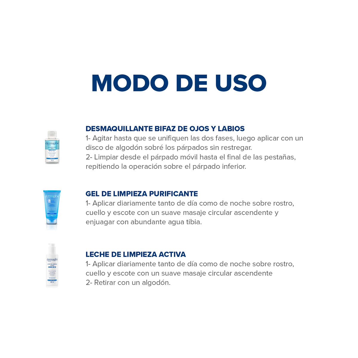 Kit Doble Limpieza Facial Dermaglós image number 3