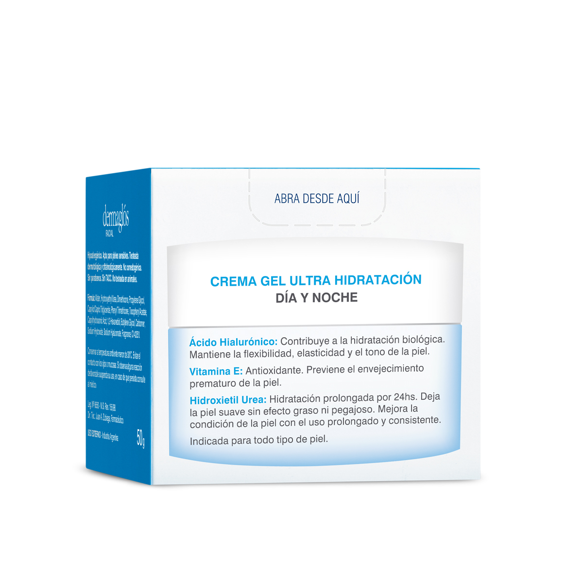 Dermaglós Facial Crema Gel Ultra Hidratación 50 g image number 3