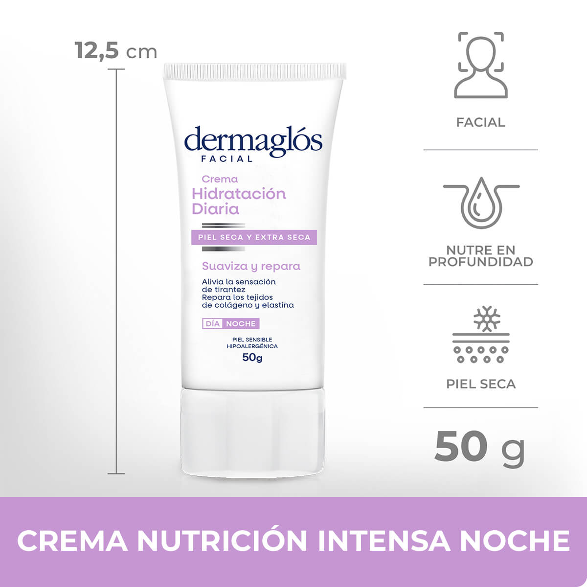 Dermaglós Facial Crema Hidratación Diaria Piel Seca y Extra Seca 50 g image number 9