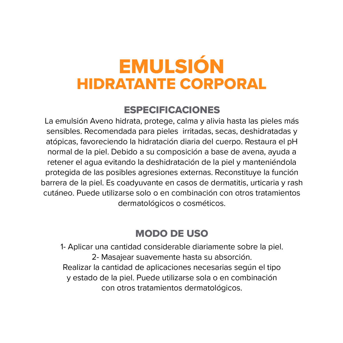 Aveno Emulsión Humectante de Uso Diario 250 ml image number 7