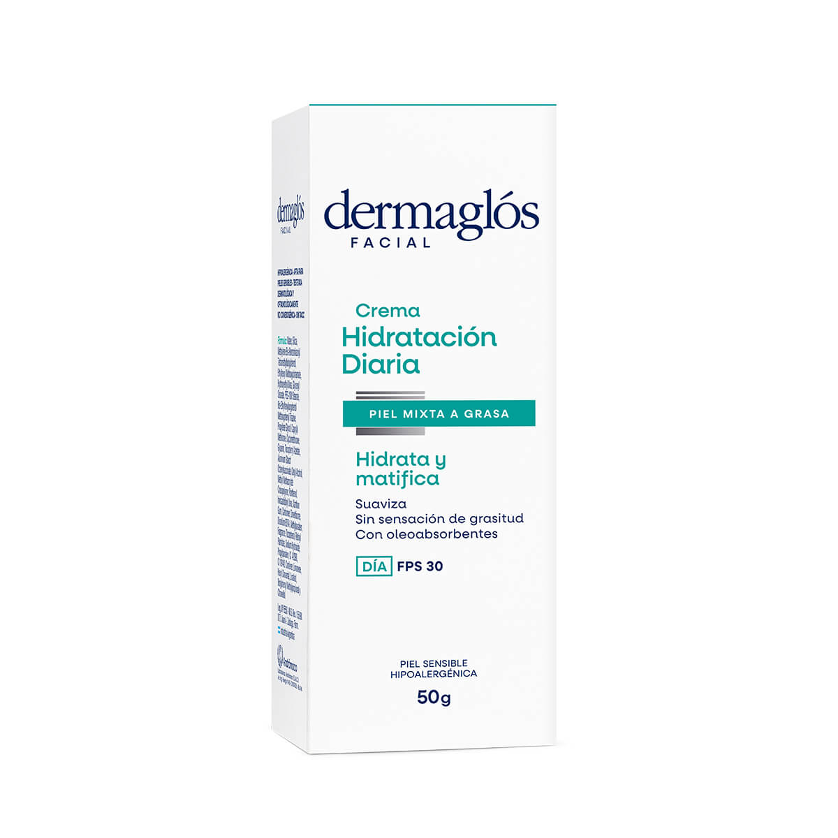 Dermaglós Facial Crema Hidratación Diaria FPS 30 Piel Mixta a Grasa 50 g image number 3