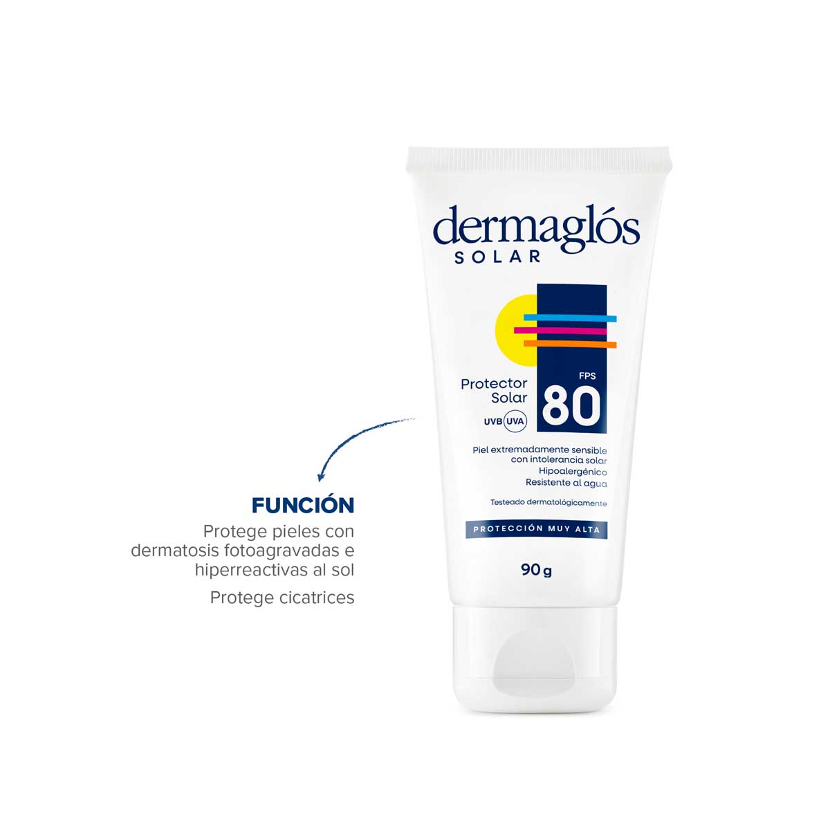Protector Solar Dermaglós FPS 80 crema 90 g image number 5