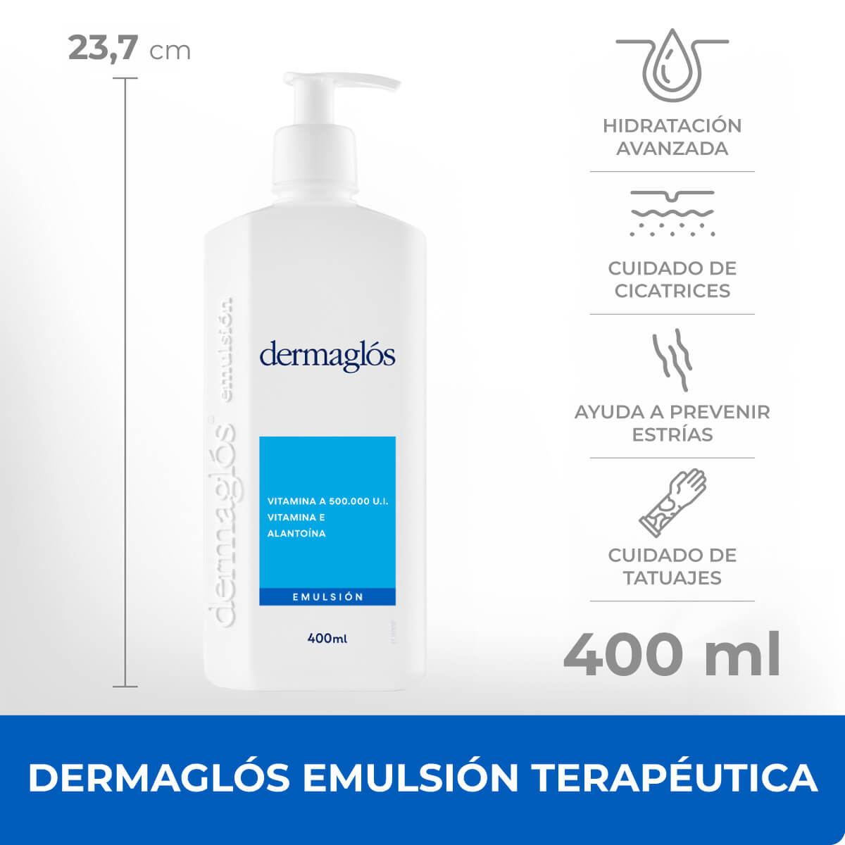 Dermaglós Terapéutica Emulsión 400 ml image number 8
