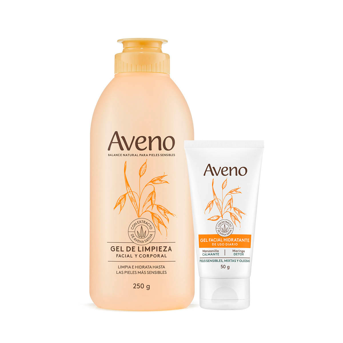 Kit Cuidado Facial Aveno para piel sensible mixta y/u oleosas