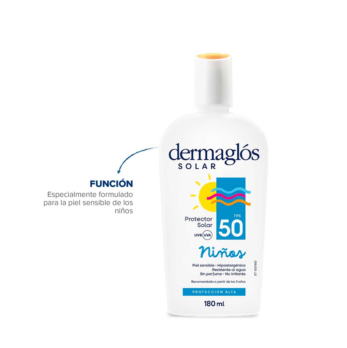 Protector Solar Niños Dermaglós FPS 50 emulsión 180 ml image number 5