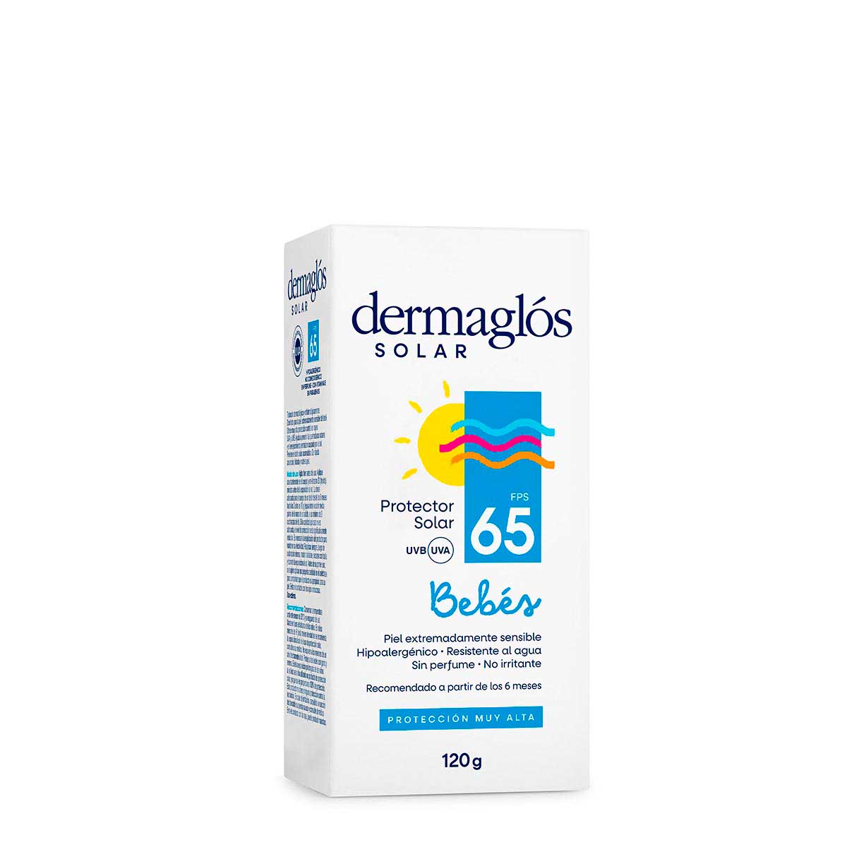 Protector Solar Bebés Dermaglós FPS 65 crema 120 g image number 2