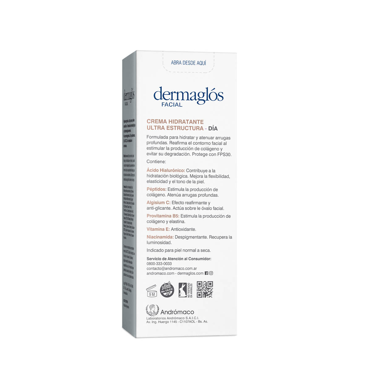 Crema Dermaglós Hidratante Día FPS 30 Ultra Estructura 50 g image number 4