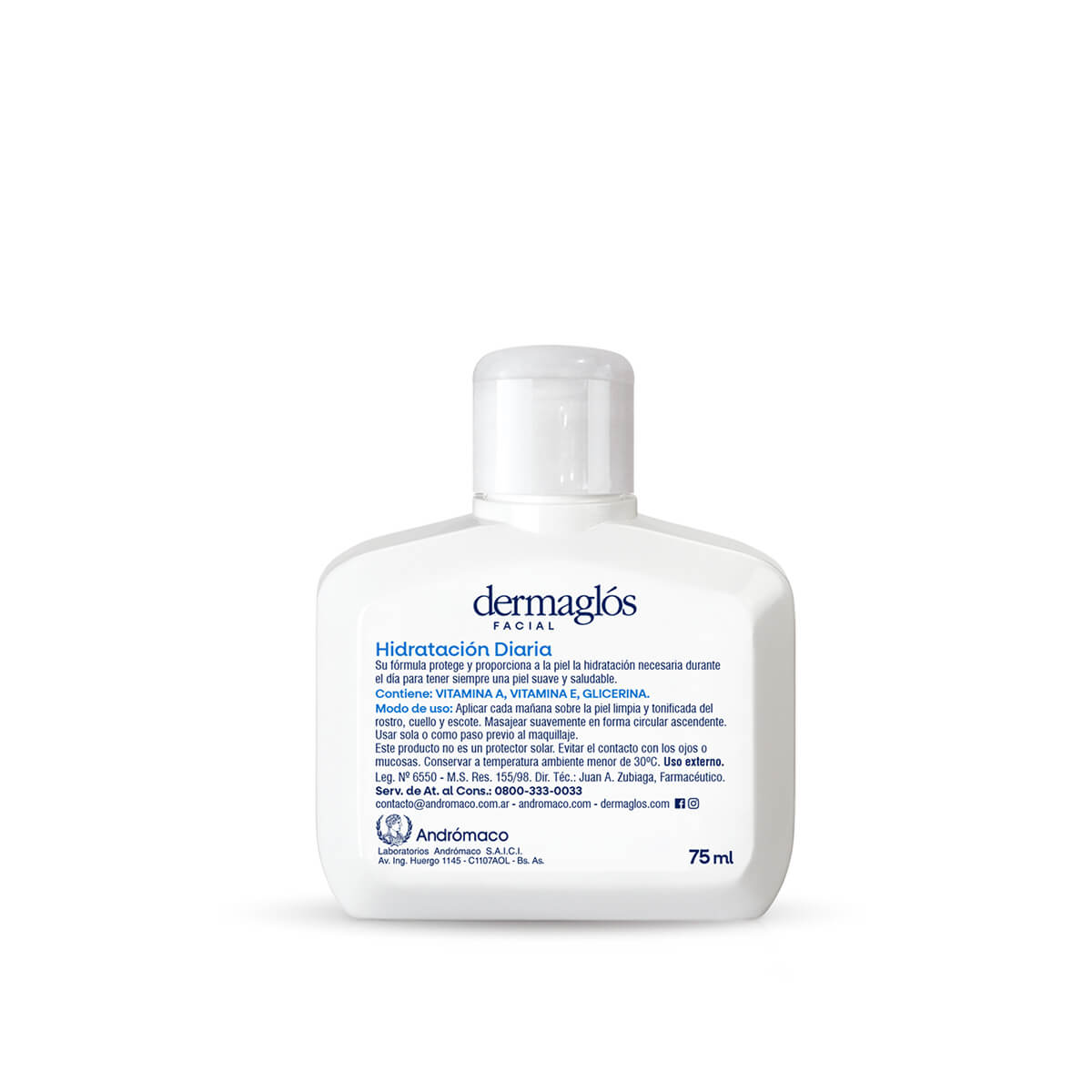Dermaglós Facial Emulsión Hidratación Diaria Piel Equilibrada a Mixta 75 ml image number 3