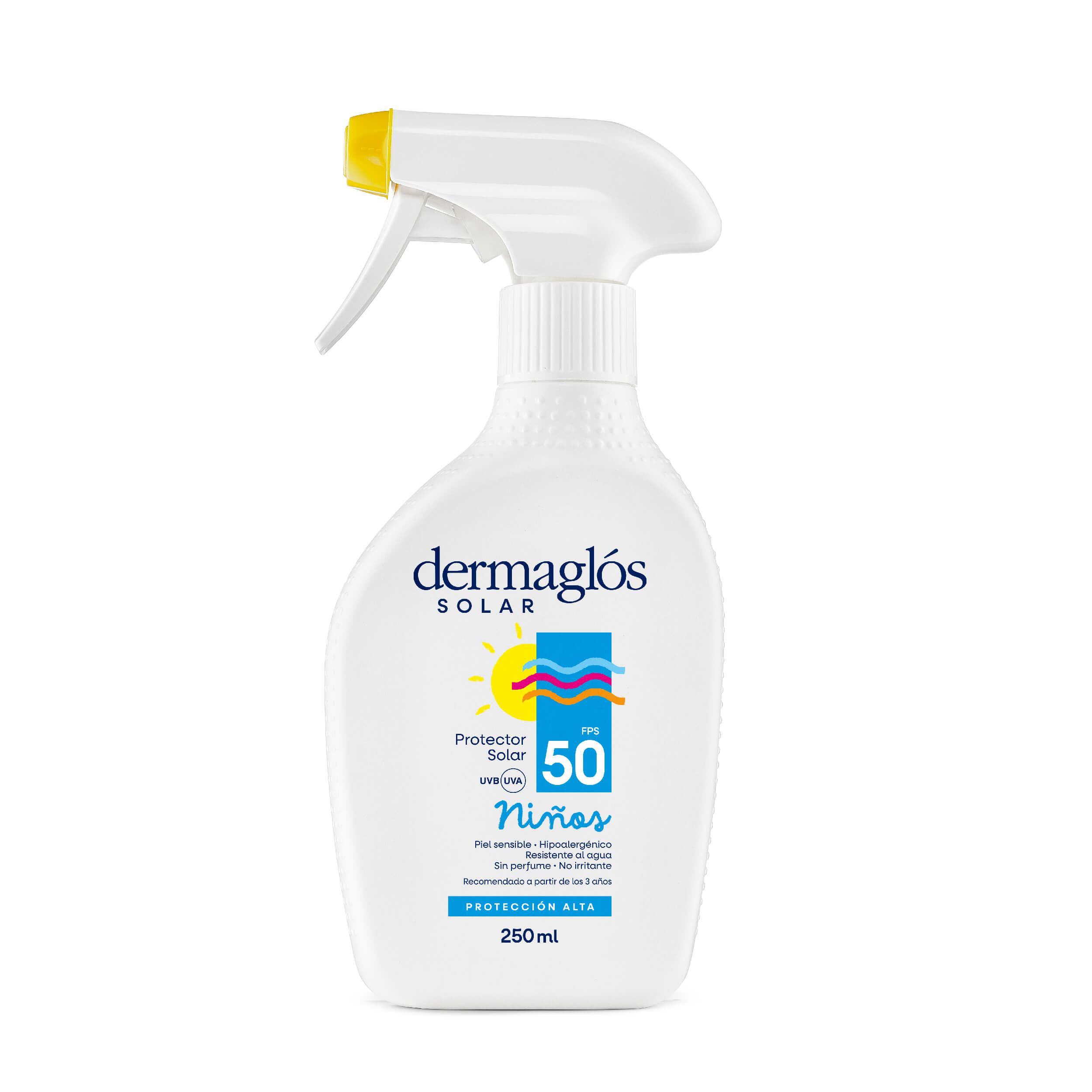 Protector Solar Niños Dermaglós FPS 50 Gatillo 250 ml