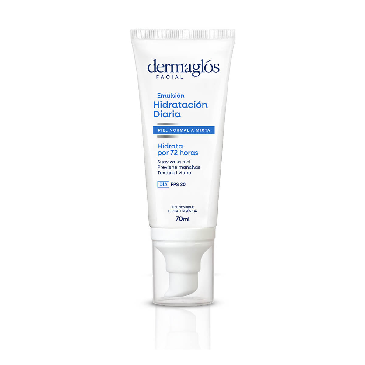 Dermaglós Facial Emulsión Hidratación Diaria FPS 20 Piel Equilibrada a Mixta 70 ml