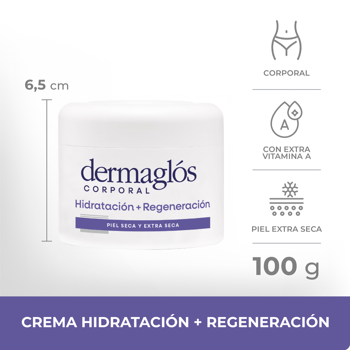 Dermaglós Corporal Crema Hidratación + Regeneración 100 g