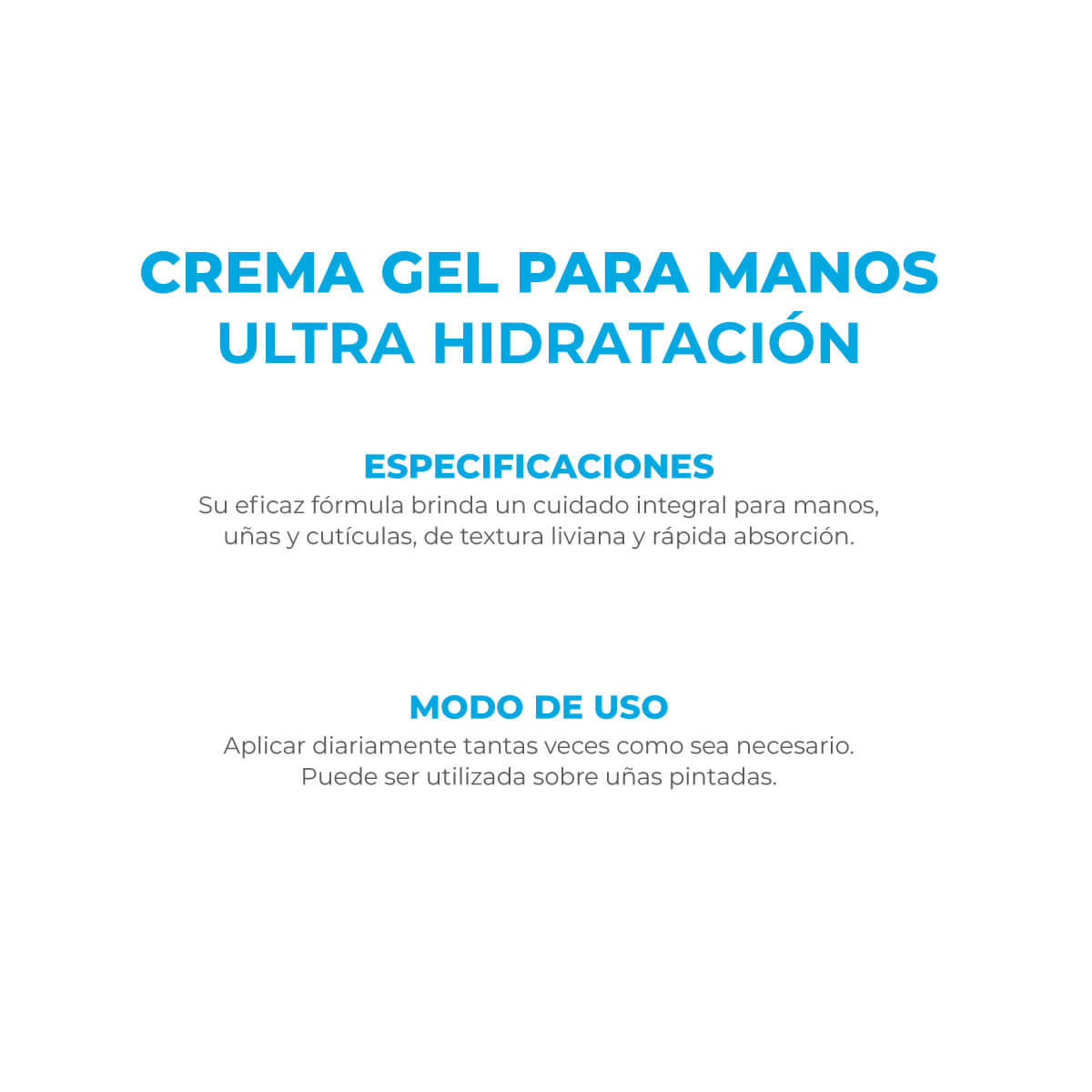 Dermaglós Corporal Crema Gel para Manos Ultra Hidratación 50 g image number 3