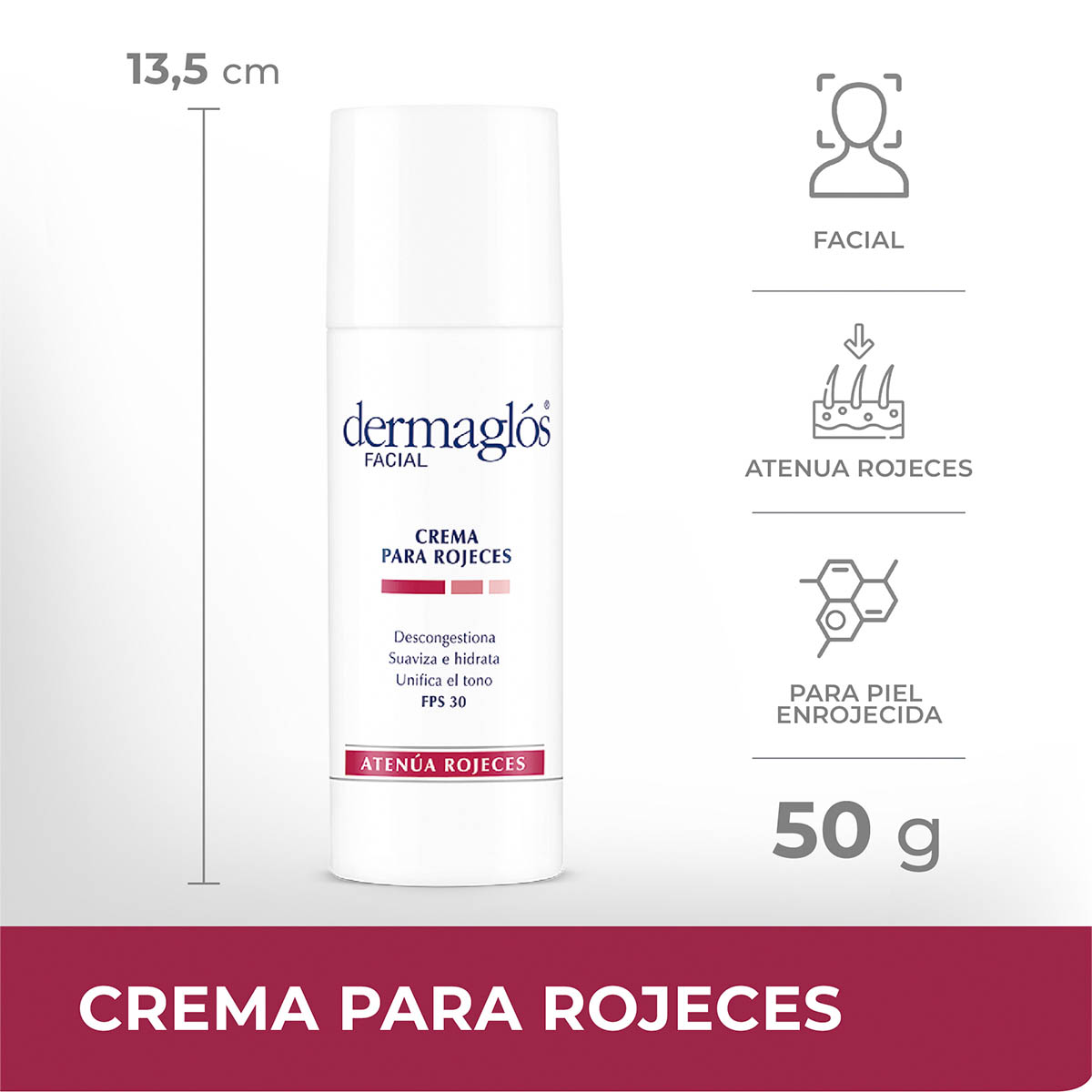 Dermaglós Facial Crema para Rojeces 50 ml