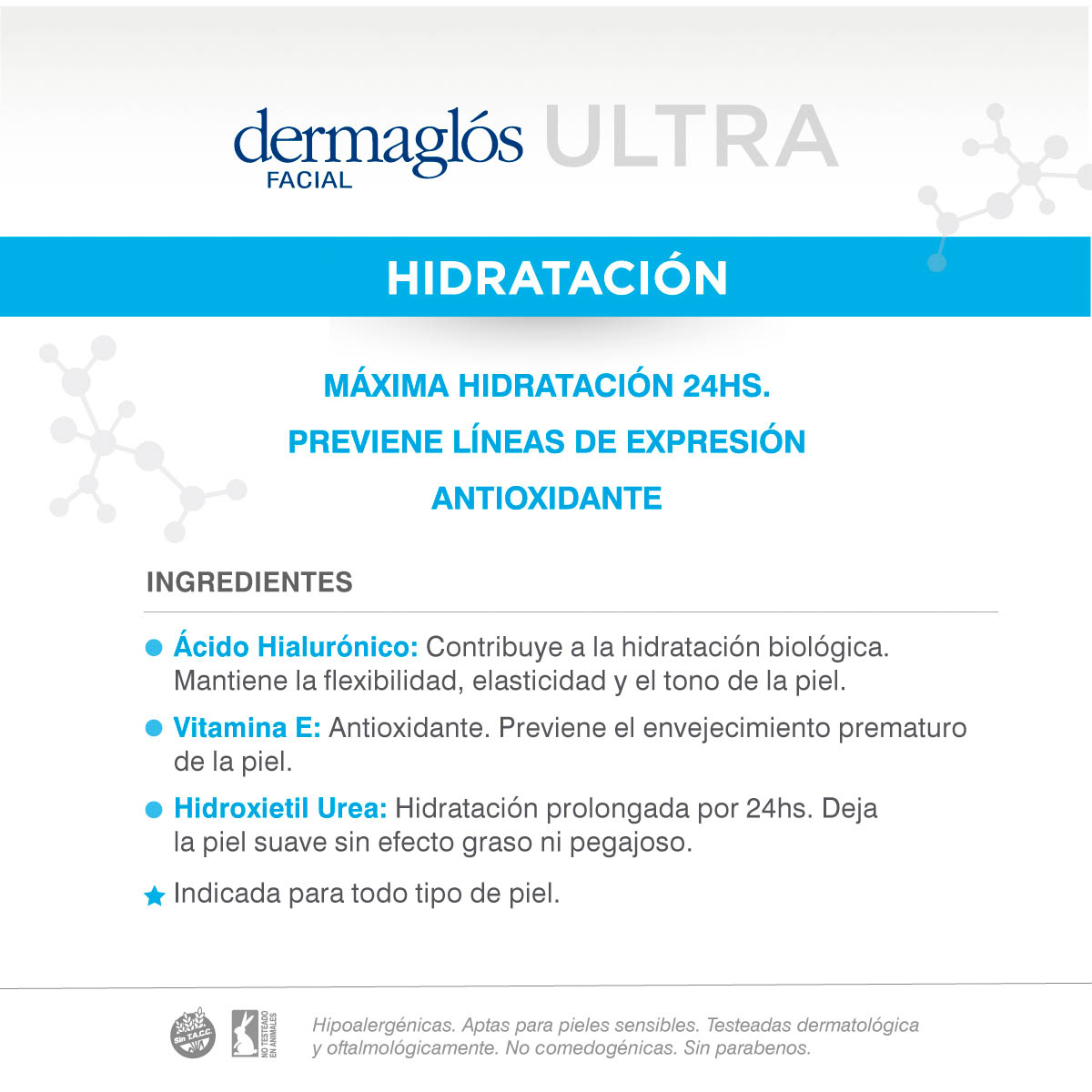 Dermaglós Facial Crema Gel Contorno de Ojos Ultra Hidratación 15 g image number 6