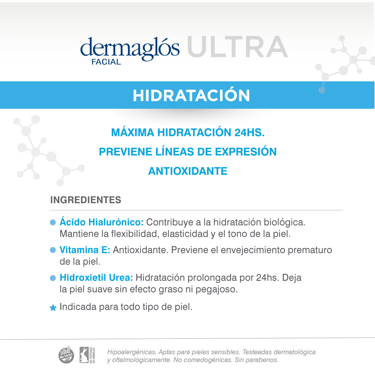 Dermaglós Facial Crema Gel Ultra Hidratación 50 g image number 6