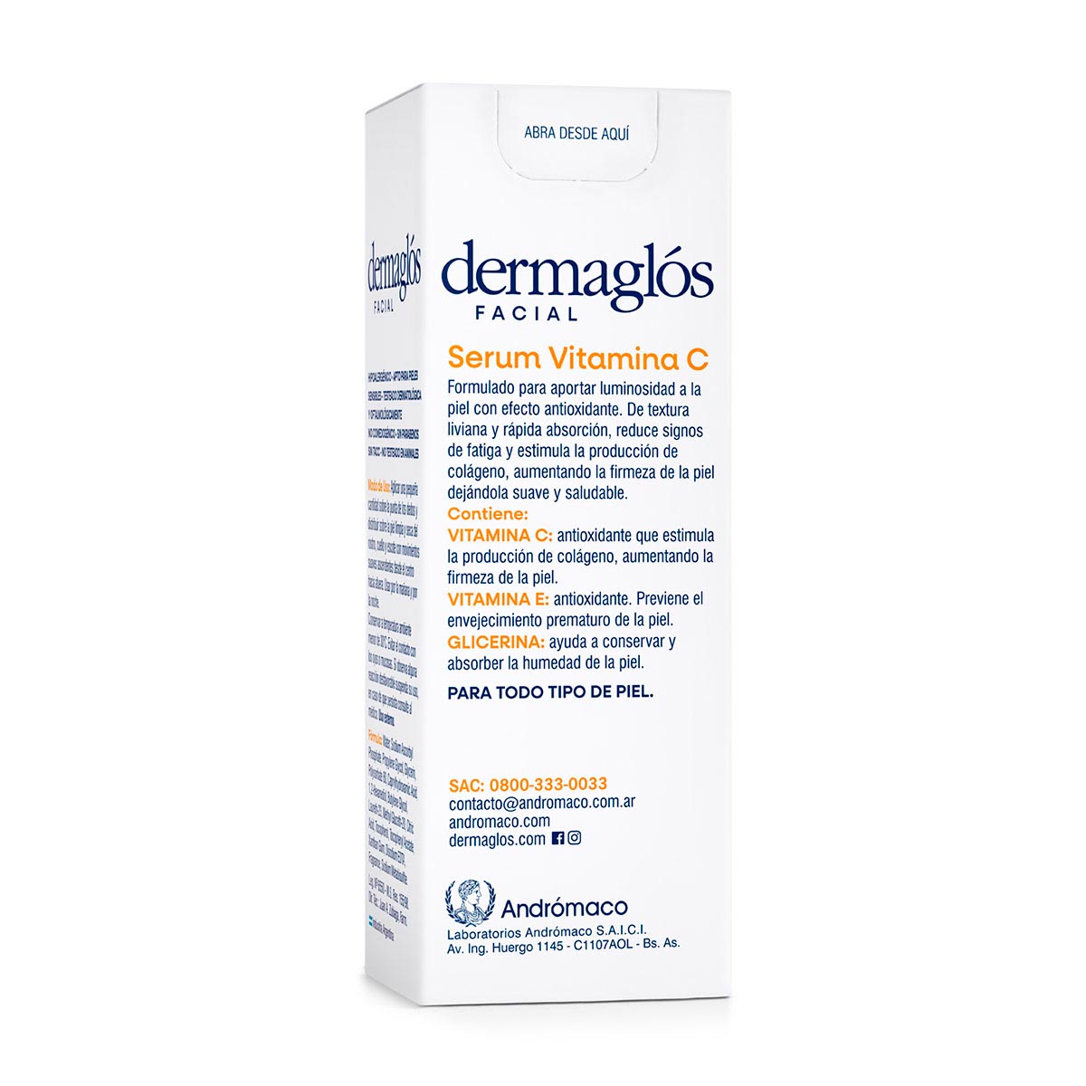 Dermaglós Facial Serum Vitamina C 25 ml image number 3
