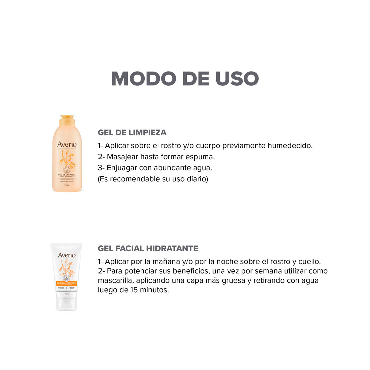 Kit Cuidado Facial Aveno para piel sensible mixta y/u oleosas image number 2