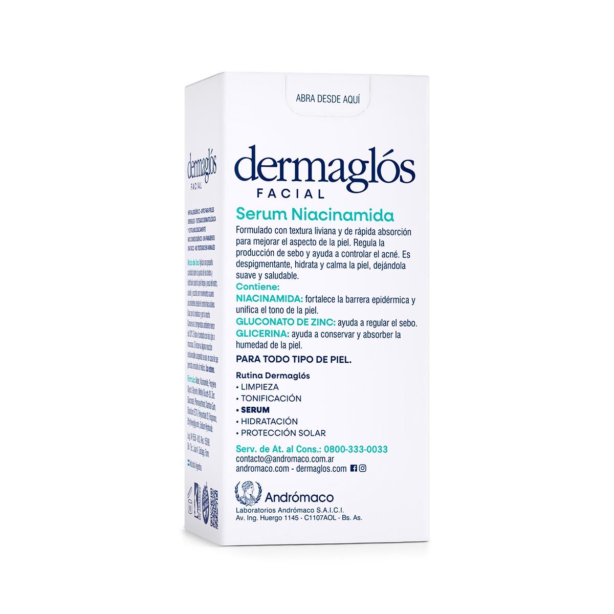 Dermaglós Facial Serum Niacinamida 30 ml image number 3