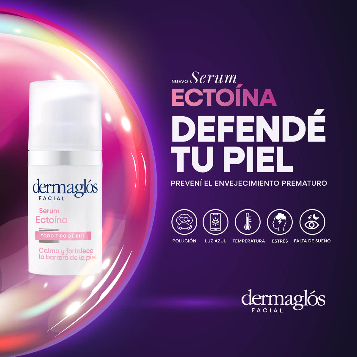 Dermaglós Facial Serum Ectoína 30 ml image number 8