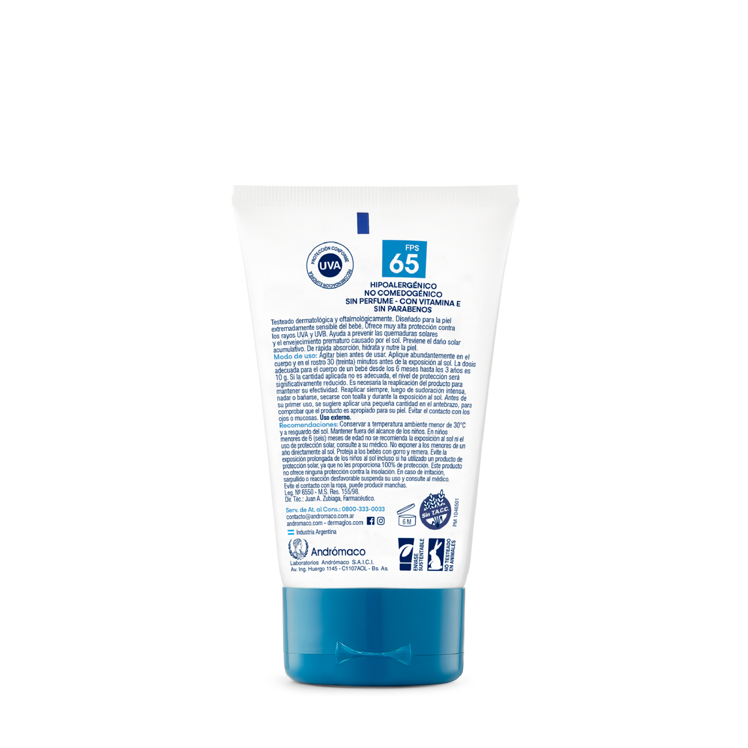 Protector Solar Bebés Dermaglós FPS 65 crema 120 g