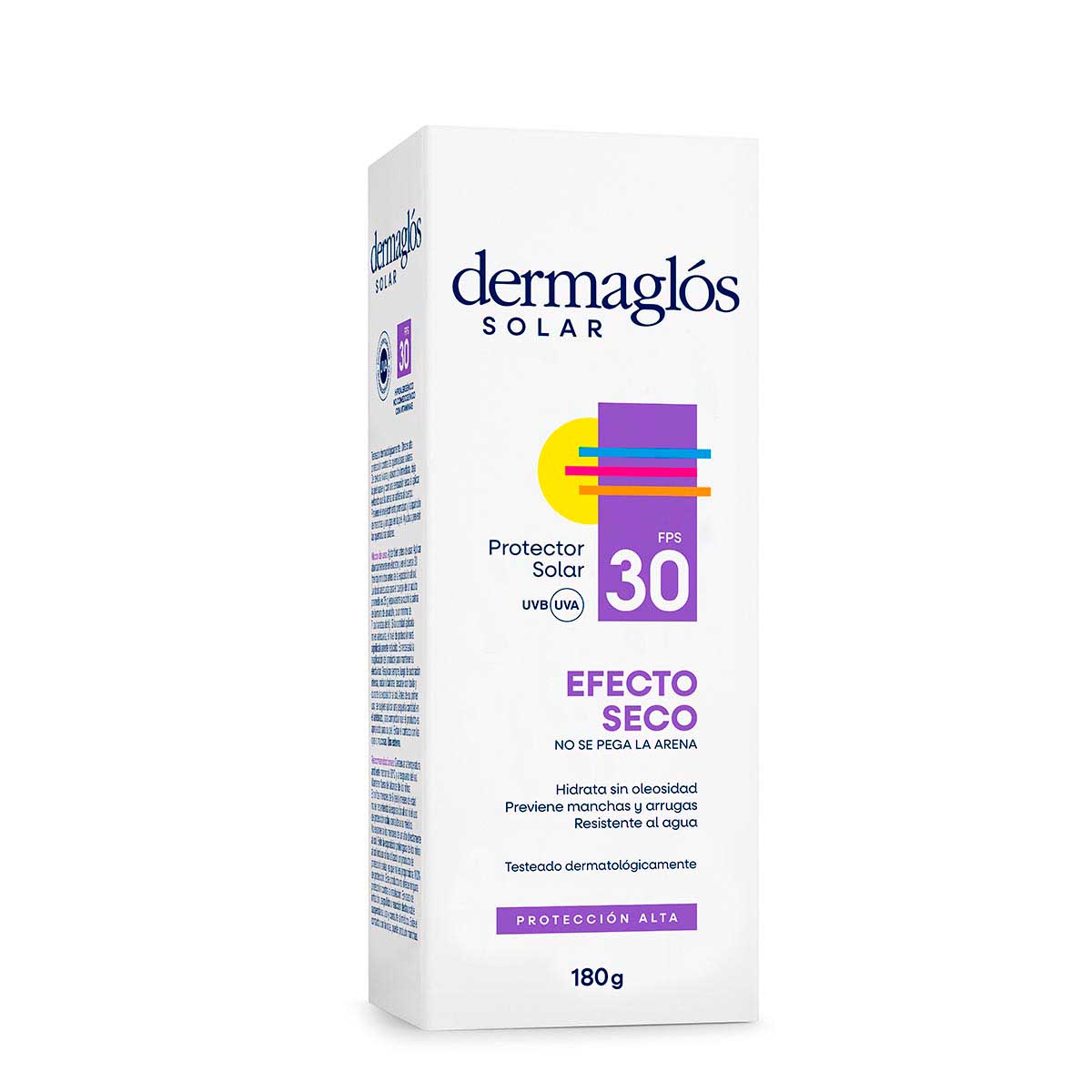 Protector Solar Dermaglós FPS 30 efecto seco crema 180 g image number 2
