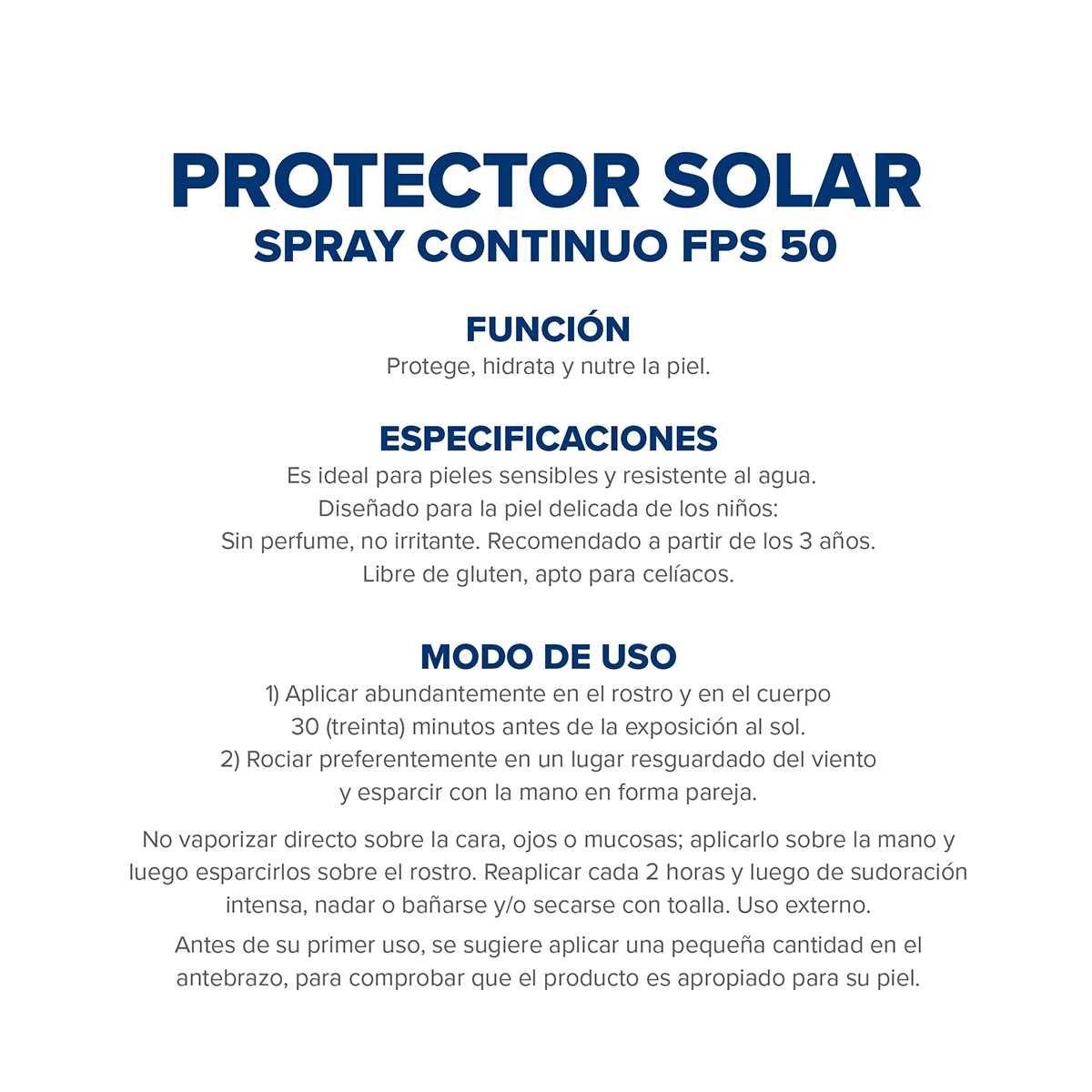 Protector Solar Niños Dermaglós FPS 50 spray continuo 170 ml image number 3