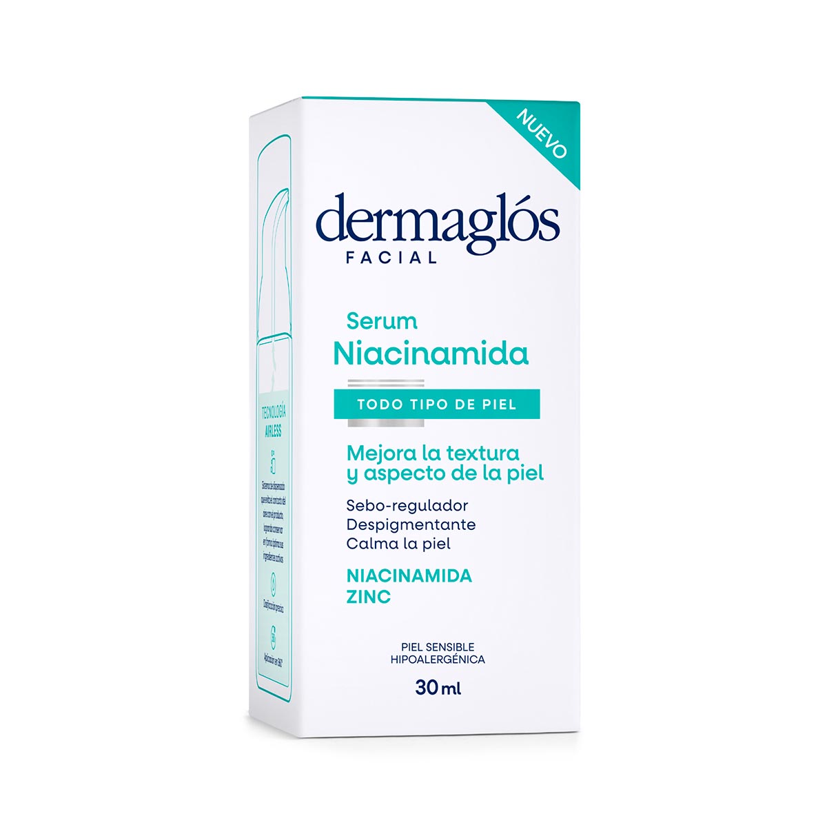 Dermaglós Facial Serum Niacinamida 30 ml image number 2
